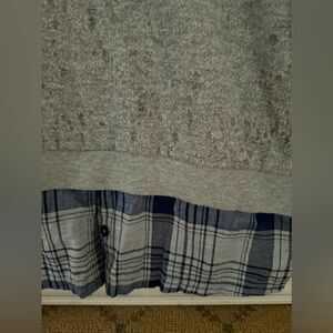 April, May boho distressed sweatshirt button down shirt combo Vegas text S